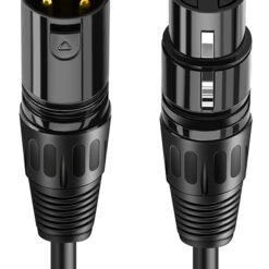 CABLETIME καλώδιο μικροφώνου XLR 11B24, 3-pin, 24AWG, 10m, μαύρο Ήχος XLR