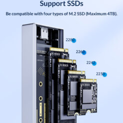 ORICO θήκη για Μ.2 SATA SSD CM2C3-GY-BP, 6Gbps, έως 4TB, γκρι Θήκες & Trays Σκληρών Δίσκων Θήκες & Trays Σκληρών Δίσκων 2