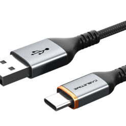 CABLETIME καλώδιο USB σε USB-C CT-AMCM3A, 3A, 1m, μαύρο USB-C (Type-C) USB-C