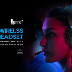 SADES gaming headset Runner, wireless & wired, multiplatform, BT, μαύρο Ακουστικά - Μικρόφωνα PC Headset 2