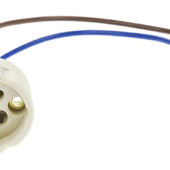 OPTONICA ντουί λάμπας GU10 με καλώδια 5187, 250V 2A, κεραμικό, λευκό Παρελκόμενα Φωτισμού Ντουί