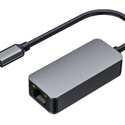 POWERTECH αντάπτορας USB-C σε RJ45 PTH-080, 10M/100M/1000M/2.5G, γκρι Δικτυακά Δικτυακά