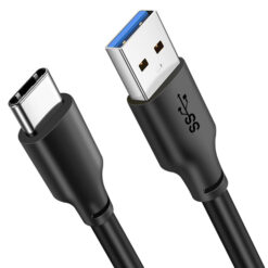 CABLETIME καλώδιο USB-C σε USB CMAMN, 3A, 5Gbps, 1m, μαύρο USB-C (Type-C) USB-C