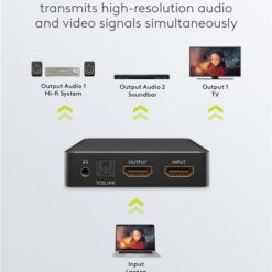 GOOBAY HDMI audio extractor 58469, 4K/30Hz, μαύρο KVM - Μετατροπείς Audio extractor 11