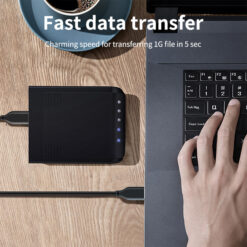 CABLETIME καλώδιο USB-C σε USB CMAMN, 3A, 5Gbps, 2m, μαύρο USB-C (Type-C) USB-C 2