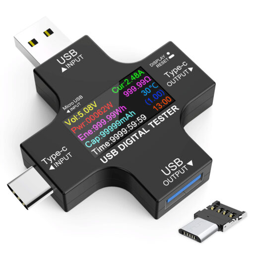 Συσκευή ελέγχου λειτουργίας θύρας USB, Micro USB & USB-C, 3.6-32V, LCD Service & Εργαλεία Tester