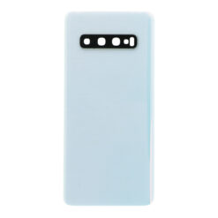 SAMSUNG G973 Galaxy S10 – Battery cover + Adhesive + Camera Lens White OEM Battery cover G973F Galaxy S10