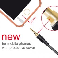 DELOCK Καλώδιο Jack stereo σε Jack stereo 4pin 3.5mm, 90°, μαύρο, 1m Ήχος 3.5mm 2