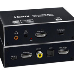 HDMI audio extractor CAB-H151, 7.1 Audio, 4K/60Hz, eARC, μαύρο KVM - Μετατροπείς Audio extractor