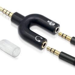 POWERTECH αντάπτορας 3.5mm σε 2x 3.5mm CAB-J043, μαύρο Ήχος 3.5mm 2