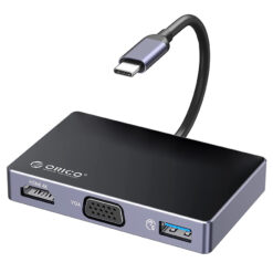 ORICO docking station DM-5P, 5 θυρών, USB-C σύνδεση, 100W PD, 4K, μαύρο Docking Station Docking Station