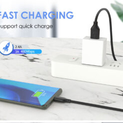 CABLETIME καλώδιο USB-C σε USB U323A, 3A, 480Mbps, 2m, μαύρο USB-C (Type-C) USB-C 2