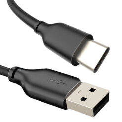 CABLETIME καλώδιο USB-C σε USB U323A, 3A, 480Mbps, 2m, μαύρο USB-C (Type-C) USB-C