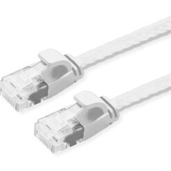 POWERTECH καλώδιο δικτύου CAB-N338, flat, Cat 6a U/UTP, 2m, λευκό Δίκτυο Cat 6a