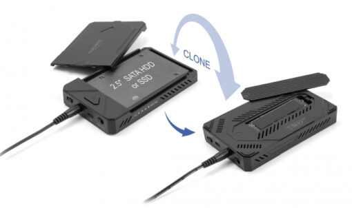 DELOCK θήκη M.2 NVMe & SATA SSD/HDD 42020, 10Gbps, λειτουργία κλώνου Θήκες & Trays Σκληρών Δίσκων Θήκες & Trays Σκληρών Δίσκων 2