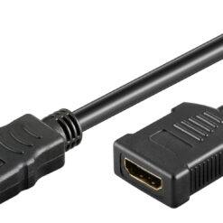 GOOBAY καλώδιο προέκτασης HDMI 61309 Ethernet, 4K/60Hz 18Gbps, 2m, μαύρο Εικόνα 4K
