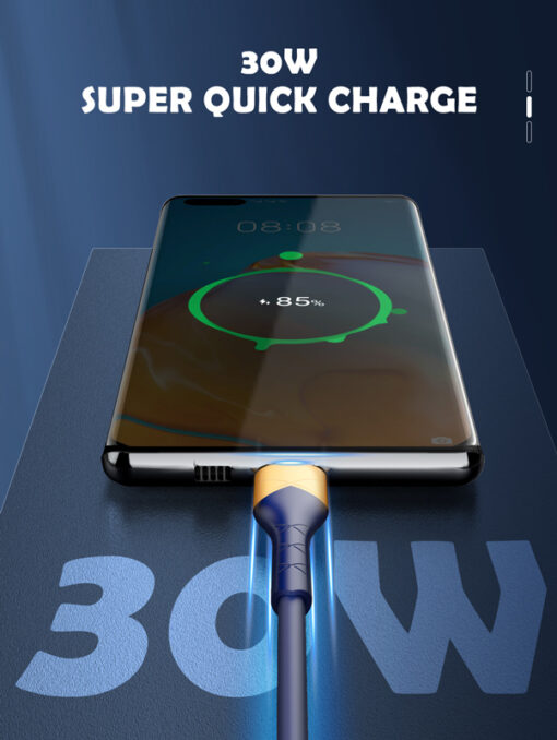 LDNIO καλώδιο USB-C σε USB LS801, 30W, 1m, λευκό USB-C (Type-C) USB-C 2