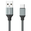 LDNIO αντάπτορας USB-C σε USB LC140, αρσενικό σε θηλυκό, γκρι USB-C (Type-C) USB-C 3