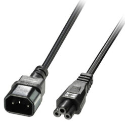 POWERTECH καλώδιο τροφοδοσίας CAB-P034, 0.75mm², copper, 1m, μαύρο Καλώδια - Αντάπτορες 1m