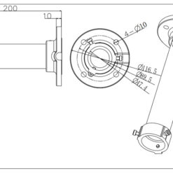HIKVISION HIWATCH βάση κάμερας DS-1661ZJ, μεταλλική, λευκή Κάμερες Ασφαλείας Βάση 2