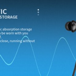 YISON earphones E20 με μαγνήτη, Bluetooth, 12mm, 250mAh, πράσινα Mobile Earphones με μαγνήτη 2