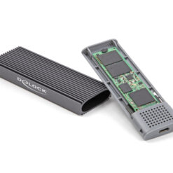 DELOCK θήκη για M.2 NVMe PCIe/SATA SSD 42019, tool free, 10Gbps, μαύρη Θήκες & Trays Σκληρών Δίσκων Θήκες & Trays Σκληρών Δίσκων 2