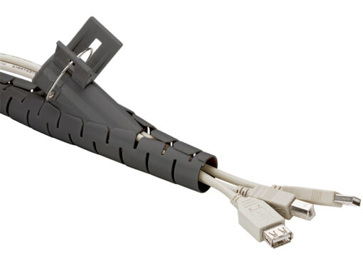 GOOBAY δεματικό καλωδίων 51924, πλαστικό, Φ20mm, 2.5m, μαύρο Καλώδια - Αντάπτορες Διάφορα 2