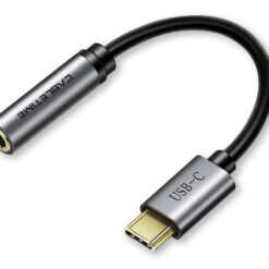 CABLETIME αντάπτορας USB-C σε 3.5mm CT-CMAUDIO, γκρι USB-C (Type-C) USB-C