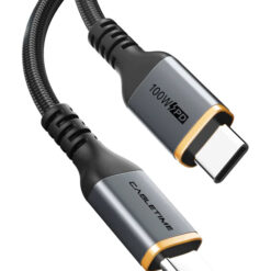 CABLETIME καλώδιο USB-C CT-CM100, 100W PD, 2m, μαύρο USB-C (Type-C) USB-C