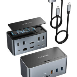 CABLETIME docking station DOCK162-AG2 15 θύρες, M.2 NVME, 4K 100W, γκρι Docking Station Docking Station