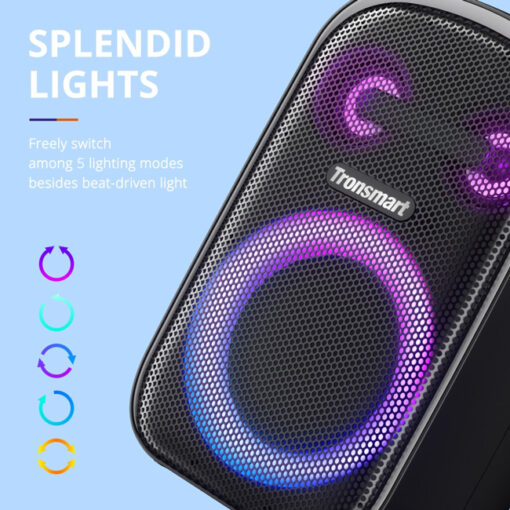 TRONSMART φορητό ηχείο Halo 110 με μικρόφωνο, 60W, 12000mAh, LED, μαύρο Εικόνα & Ήχος Karaoke 2