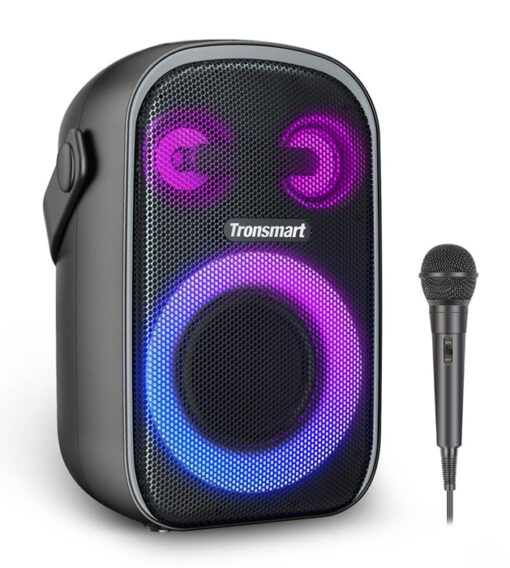 TRONSMART φορητό ηχείο Halo 110 με μικρόφωνο, 60W, 12000mAh, LED, μαύρο Εικόνα & Ήχος Karaoke
