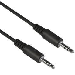 POWERTECH καλώδιο ήχου 3.5mm CAB-J056, AUX, nickel plated, 2m, μαύρο Ήχος 3.5mm