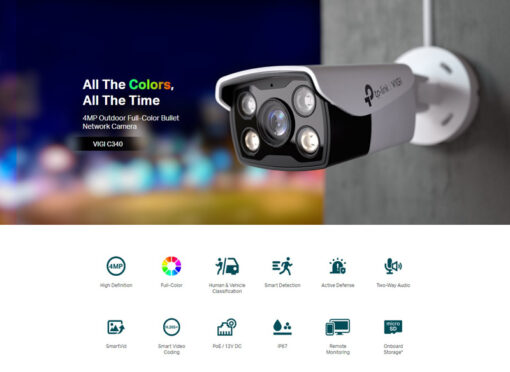 TP-LINK IP κάμερα VIGI C340, 4mm, 4MP, PoE, SD, IP67, Ver. 2.0 IP Κάμερες 4MP 2