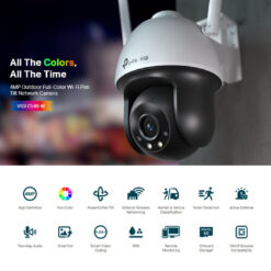 TP-LINK IP κάμερα VIGI C540-W, 4mm, 4MP, PTZ, Wi-Fi, SD, IP66, Ver. 1.0 IP Κάμερες 4MP 2