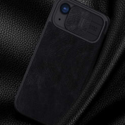 NILLKIN θήκη Qin Pro για iPhone 15, δερμάτινη, μαύρη Mobile APPLE 2