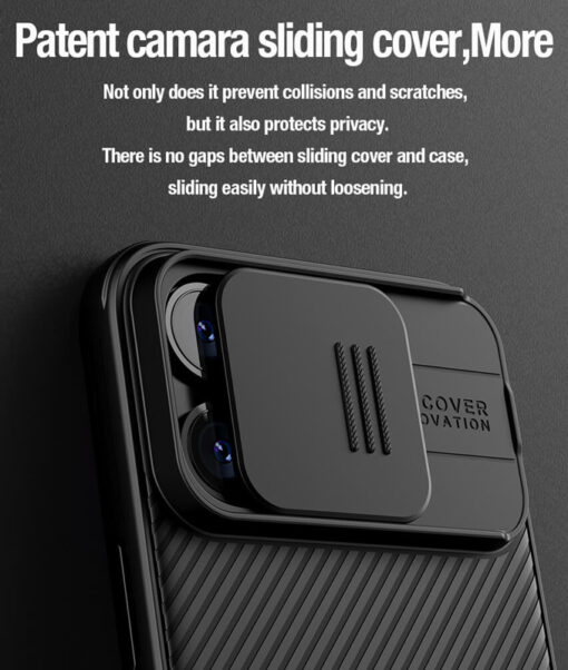 NILLKIN θήκη CamShield Pro για iPhone 15 Pro Max, μωβ Mobile APPLE 2