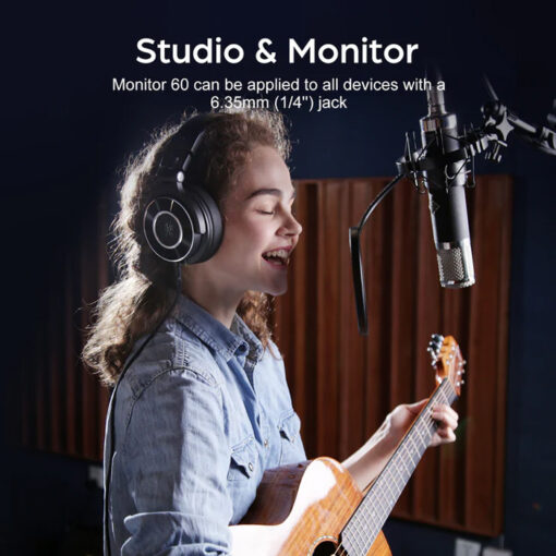 ONEODIO headset Monitor 60, 6.35mm & 3.5mm σύνδεση, Hi-Res, 50mm, μαύρο Ακουστικά για PC Headphones 2