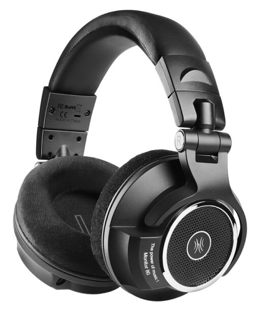 ONEODIO headset Monitor 80, 6.35mm & 3.5mm σύνδεση, Hi-Res, 40mm, μαύρο Ακουστικά για PC Headphones
