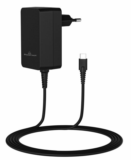 POWERTECH φορτιστής laptop PT-1155, USB-C PD, universal, 45W, μαύρος Αξεσουάρ για Laptop Universal