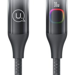 USAMS καλώδιο Lightning σε USB-C US-SJ638, 30W PD, 1.2m, μαύρο USB-C (Type-C) USB-C