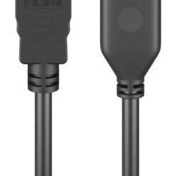 GOOBAY καλώδιο προέκτασης HDMI 61309 Ethernet, 4K/60Hz 18Gbps, 2m, μαύρο Εικόνα 4K 2