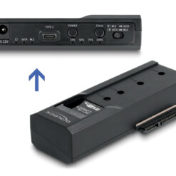 DELOCK docking station για M.2 NVMe/SATA ή 2.5"/3.5" SSD/HDD 64252, 10Gbps, clone function, μαύρο Θήκες & Trays Σκληρών Δίσκων Docking Station