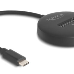 DELOCK docking station για M.2 NVMe/SATA SSD 64254, 10Gbps, μαύρο Θήκες & Trays Σκληρών Δίσκων Docking Station