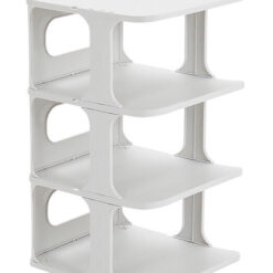 HOME USE παπουτσοθήκη HUH-0154, 4 θέσεων, 24.5×26.5x45cm, γκρι Οικιακός εξοπλισμός Οικιακός εξοπλισμός