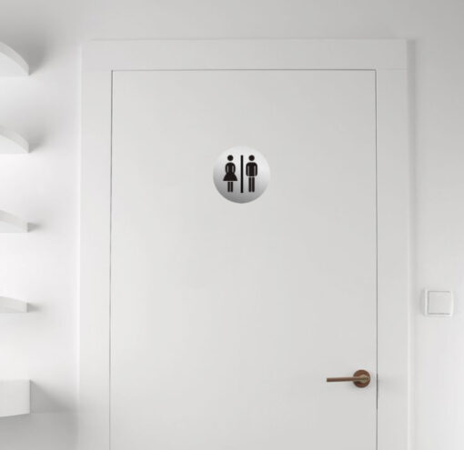 SEILFLECHTER πινακίδα WC γυναικών/ανδρών 972069, αυτοκόλλητη, Φ75mm Είδη Σπιτιού Είδη Σπιτιού 2
