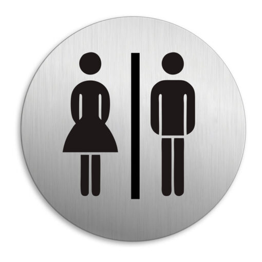 SEILFLECHTER πινακίδα WC γυναικών/ανδρών 972069, αυτοκόλλητη, Φ75mm Είδη Σπιτιού Είδη Σπιτιού
