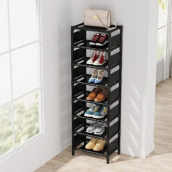 HOME USE υφασμάτινη παπουτσοθήκη HUH-0132, 7 θέσεων, 33x28x128cm, γκρι Οικιακός εξοπλισμός Οικιακός εξοπλισμός 2