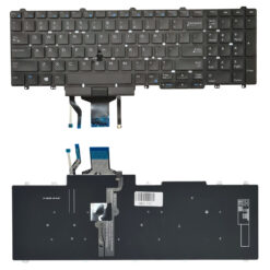 Πληκτρολόγιο για Dell Latitude 5580/E5550 KEY-112 με trackpoint, μαύρο Service DELL