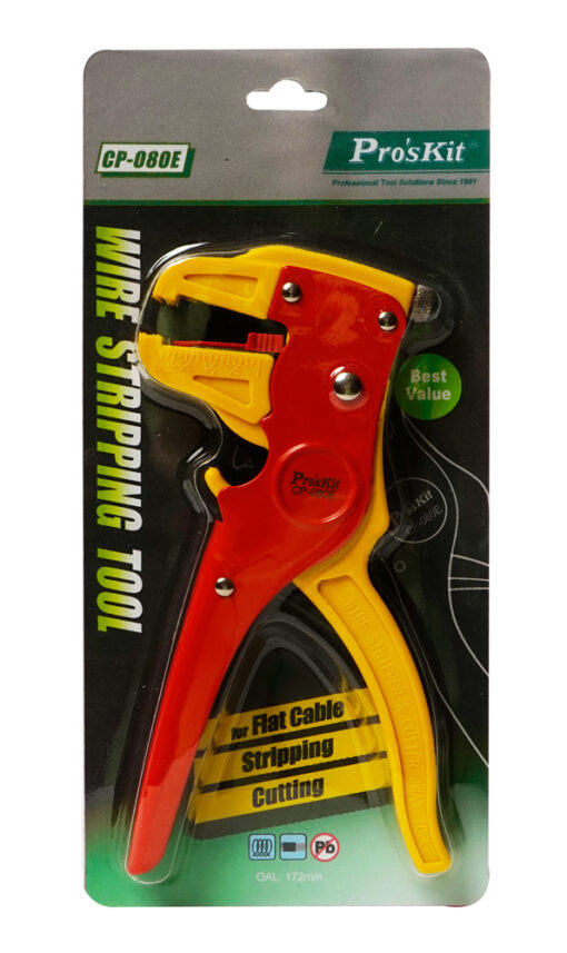 PROSKIT απογυμνωτής καλωδίων CP-080E με κόφτη, 0.2~4mm², 172mm Service & Εργαλεία Απογυμνωτής 2